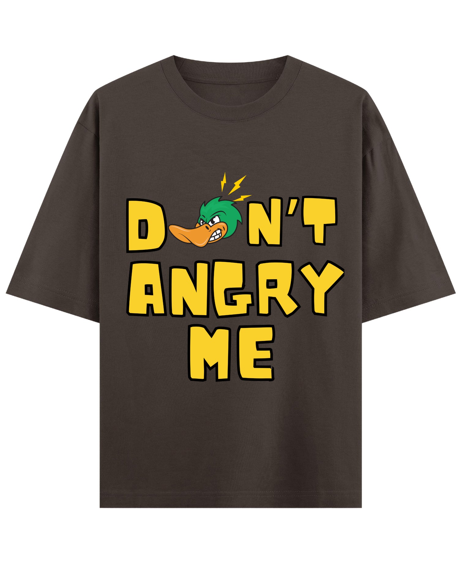 Coffee Oversized T-Shirt Front Design