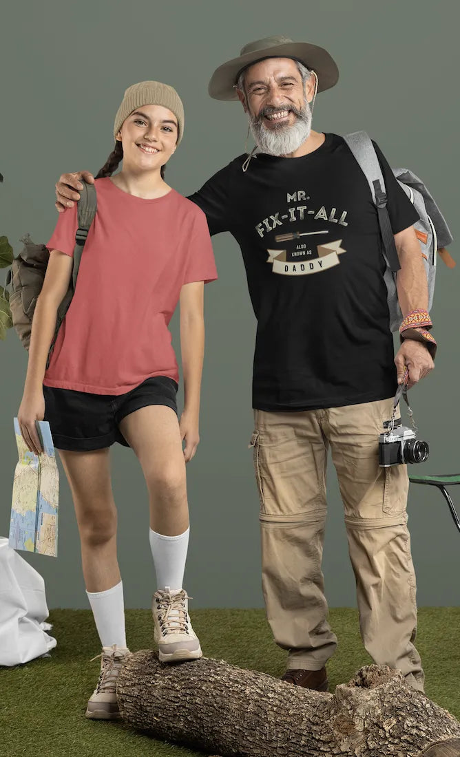 "Mr. Fix-It-All" Daddy T-Shirt – Funny Gift for Dad | Premium Cotton Tee