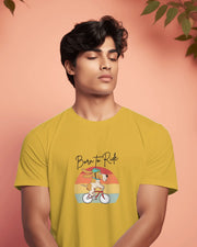 Born to Ride – Adventure Dog Biking T-Shirt for Men