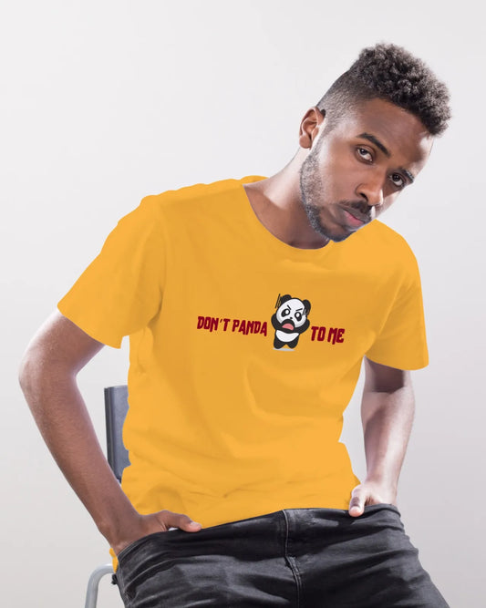 "Don’t Panda to Me T-Shirt – Funny Angry Panda Graphic Tee" | Men’s T-shirt for Cartoon Lovers