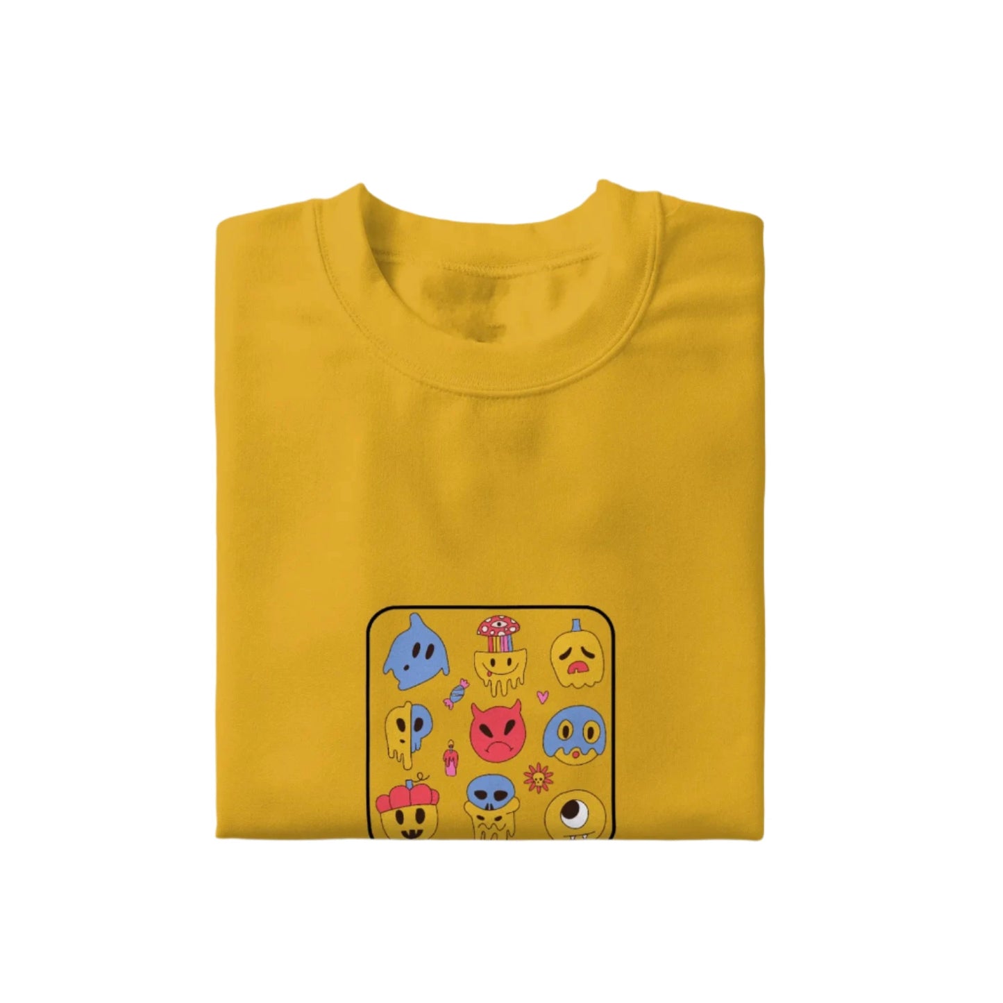 Funky Monster Face Cartoon T-Shirt for Women from Woven Weft