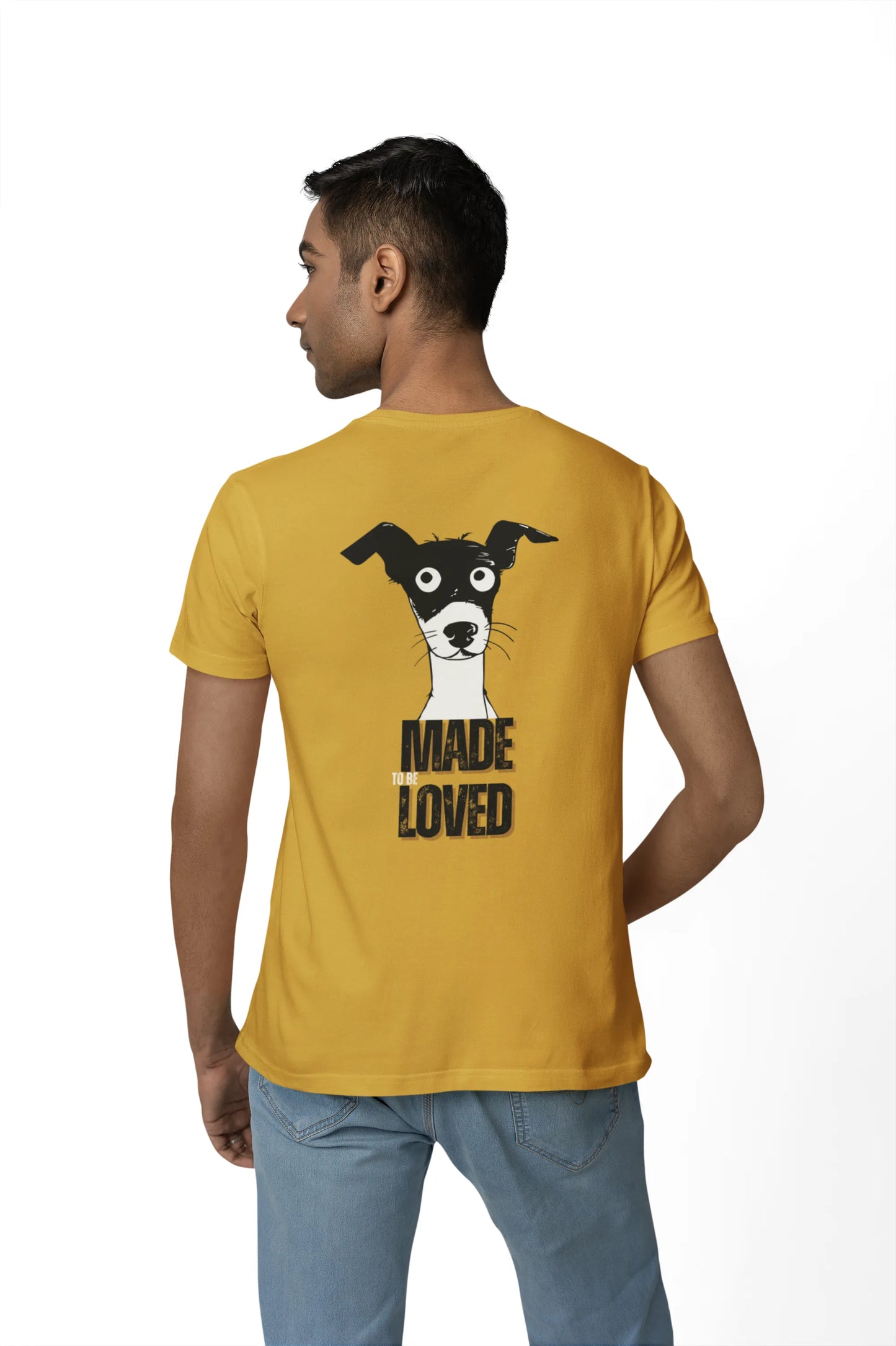 Made to Be Loved – Loyal Rescue Dog T-Shirt for Men