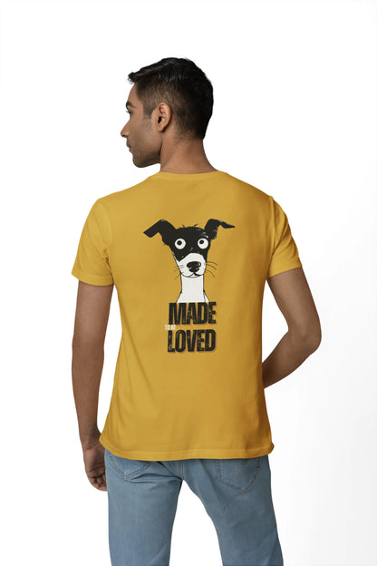 Made to Be Loved – Loyal Rescue Dog T-Shirt for Men