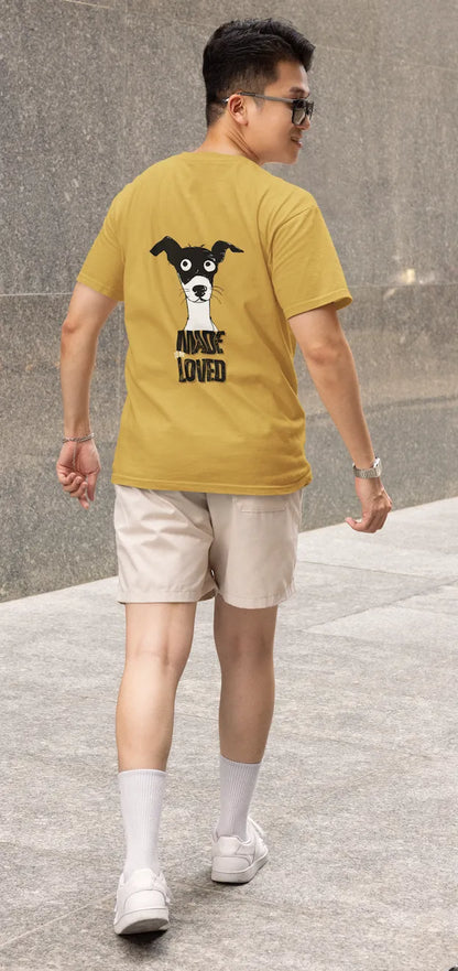 Made to Be Loved – Loyal Rescue Dog T-Shirt for Men