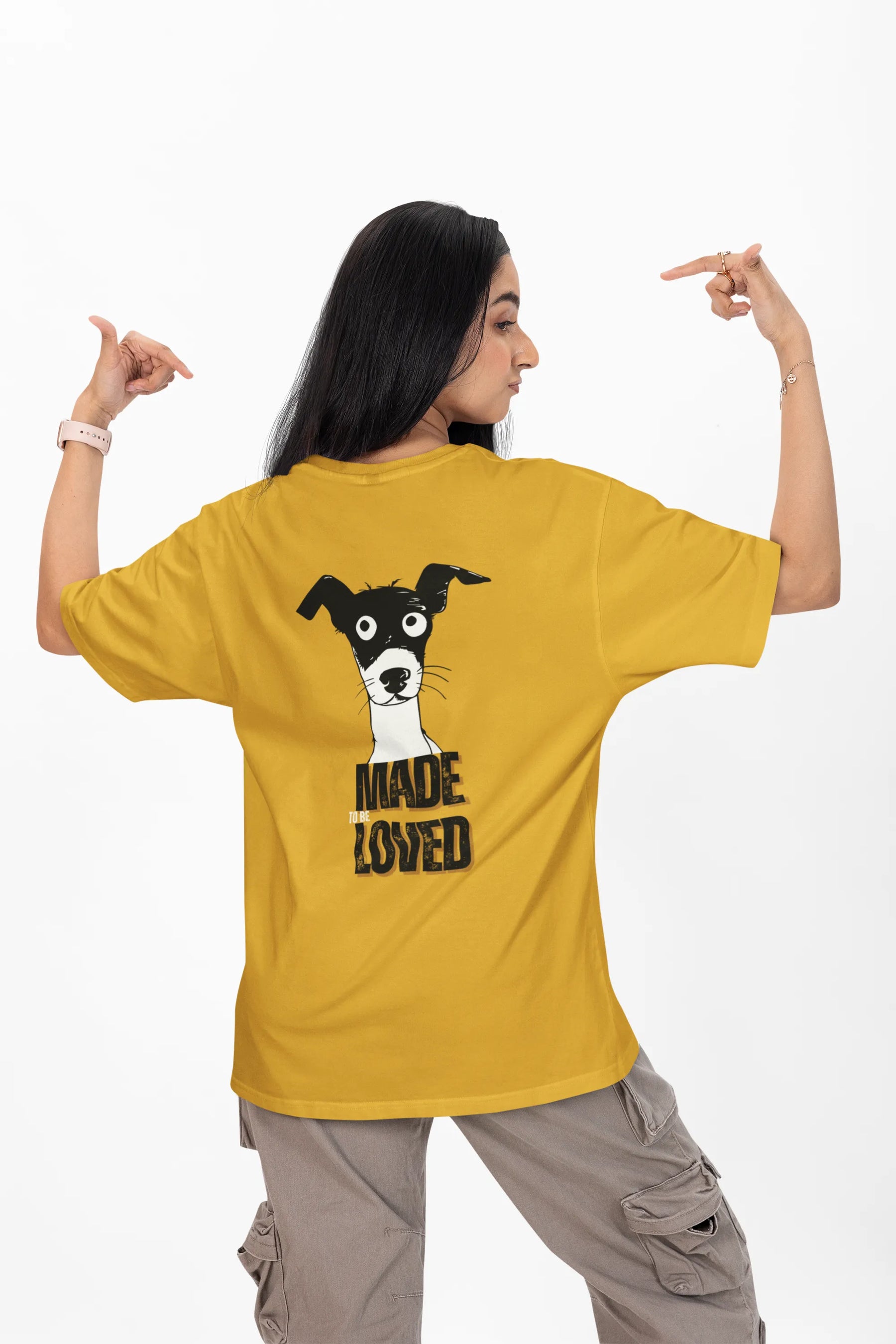 Made to Be Loved – Loyal Rescue Dog T-Shirt for Women