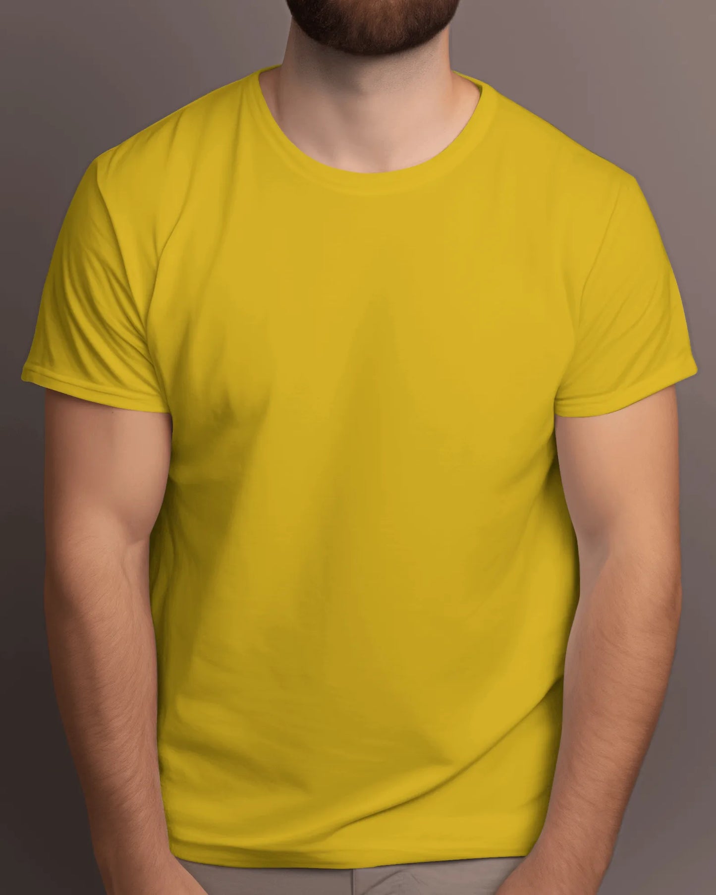 "M" - Men’s Regular Fit Solid T-shirt