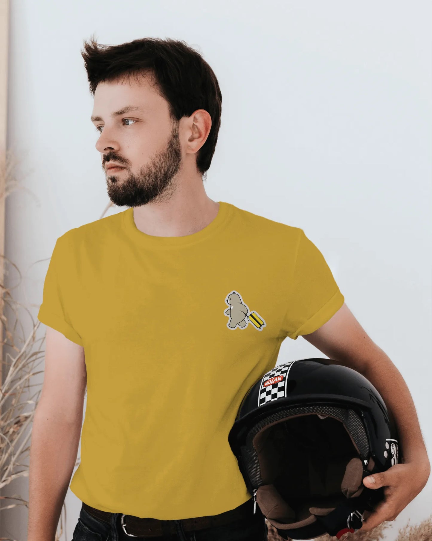 "Wander Bear – Playful Travel Bear T-Shirt for Those Who Love Adventures" | Men’s T-shirt for Animal Lovers