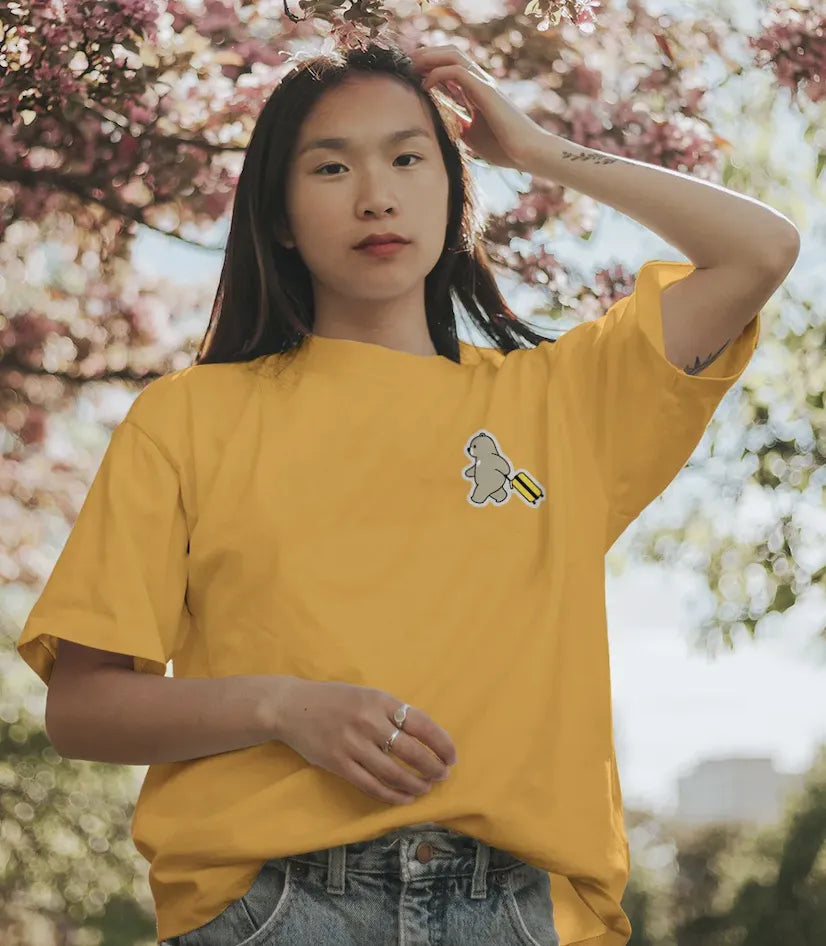 Wander Bear – Playful Travel Bear T-Shirt for Women