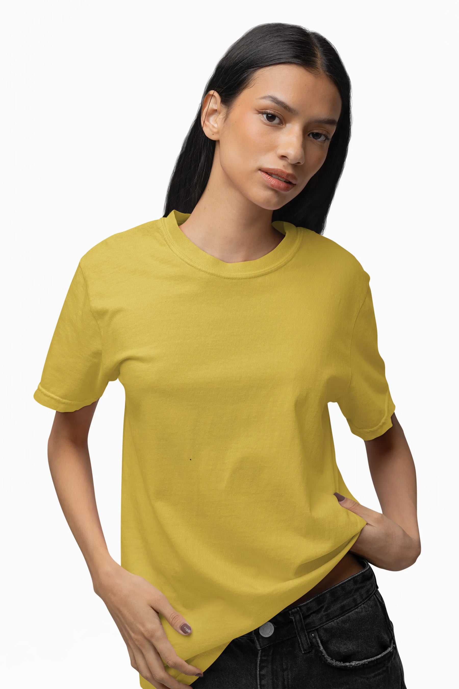 "L" - Women’s Relaxed Fit Solid T-shirt