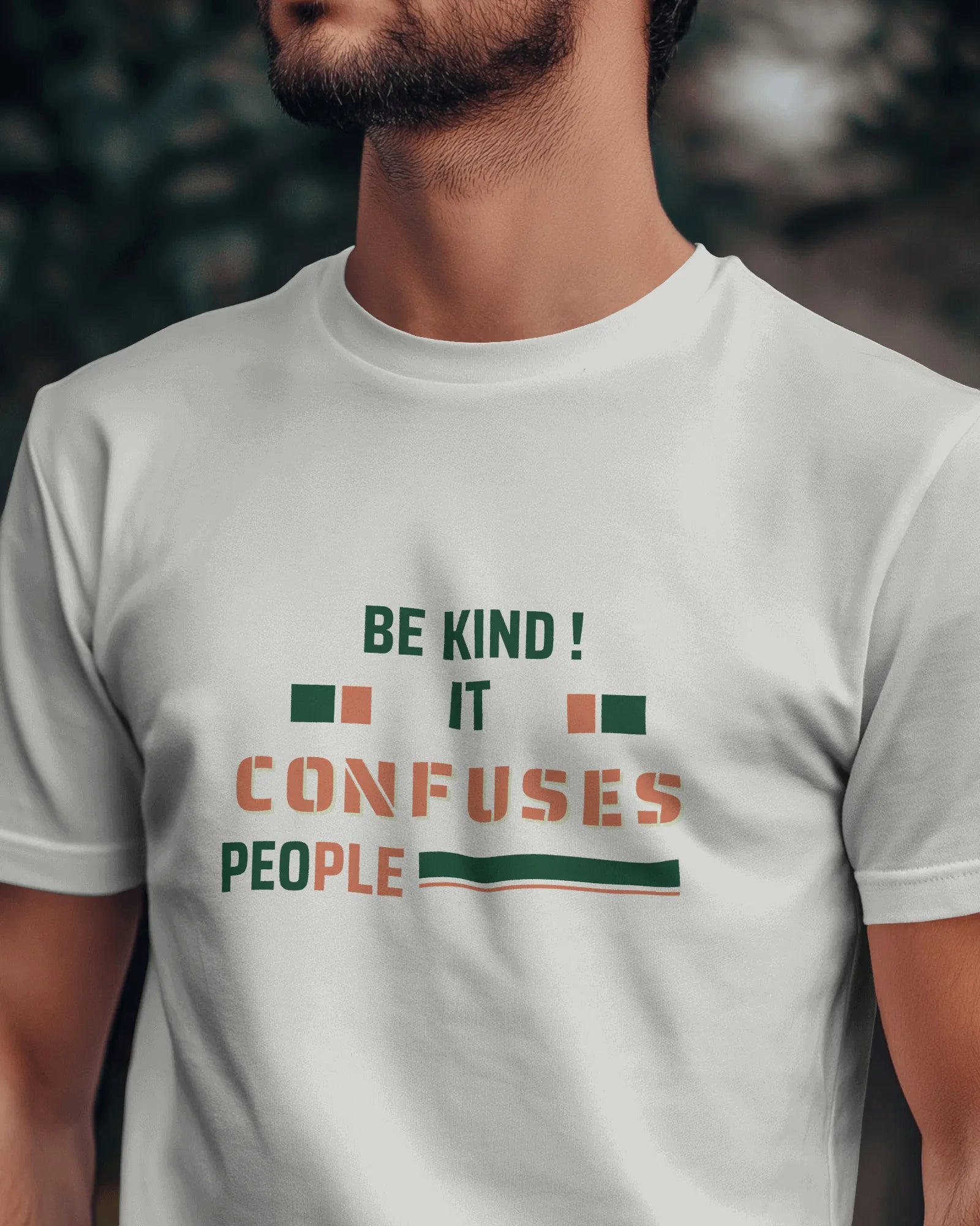 "Be Kind - It Confuses People" | Men’s Motivational T-shirt