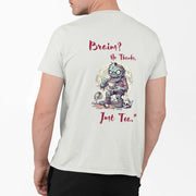 "Brains? No Thanks, Just Tea" | Men’s T-shirt for Tea Lovers