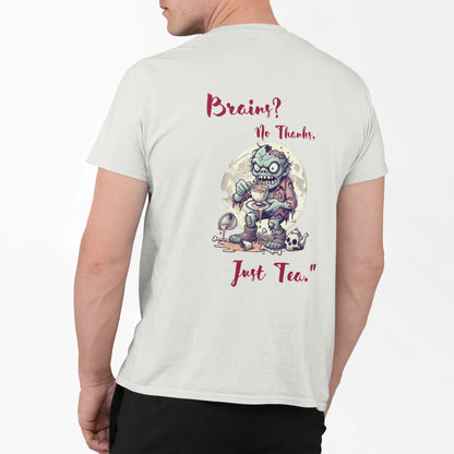 "Brains? No Thanks, Just Tea" | Men’s T-shirt for Tea Lovers