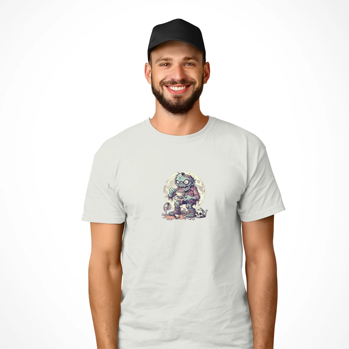 "Brains? No Thanks, Just Tea" | Men’s T-shirt for Tea Lovers