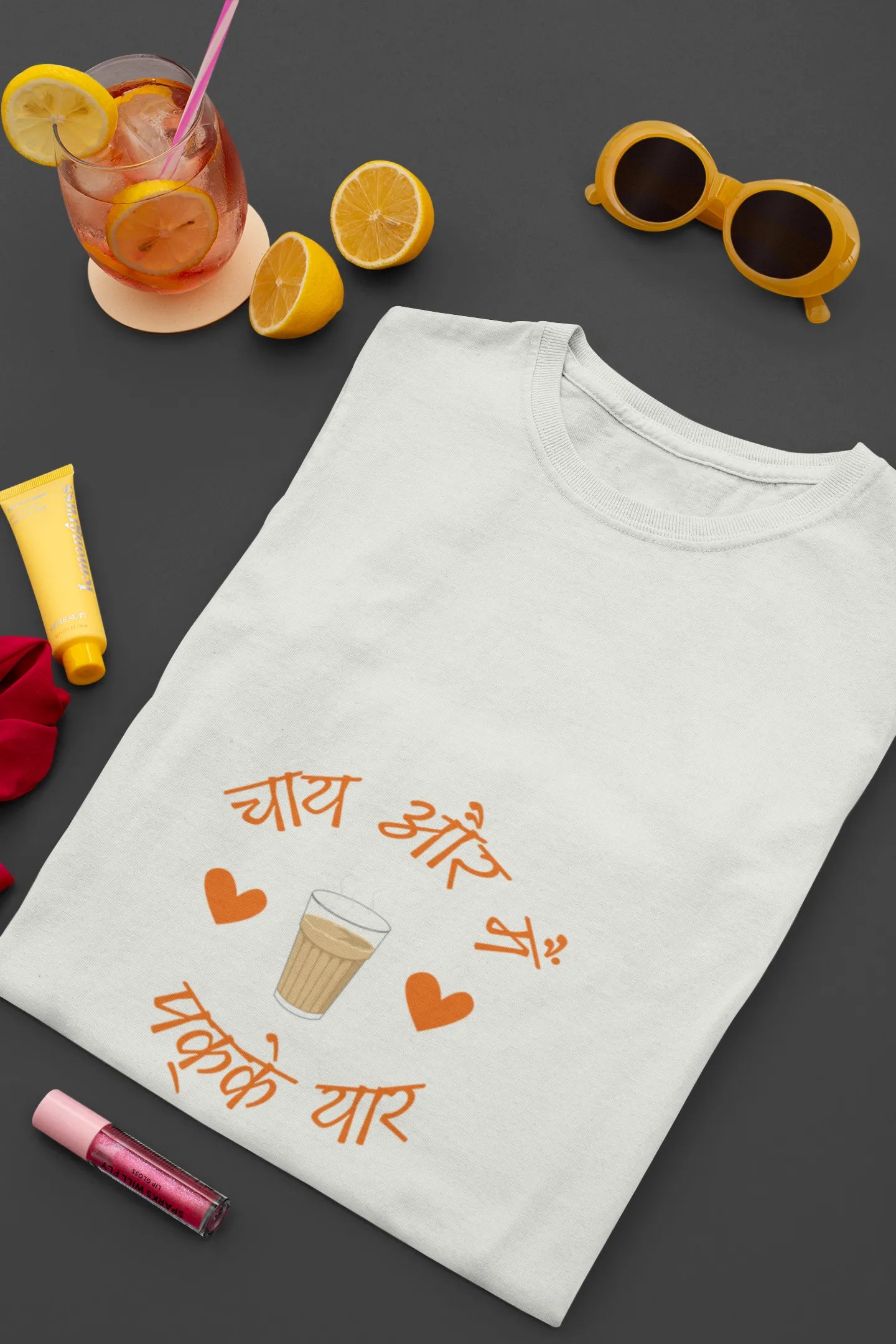 "Chai Aur Main, Pakke Yaar" | Women’s T-shirt for Tea Lovers
