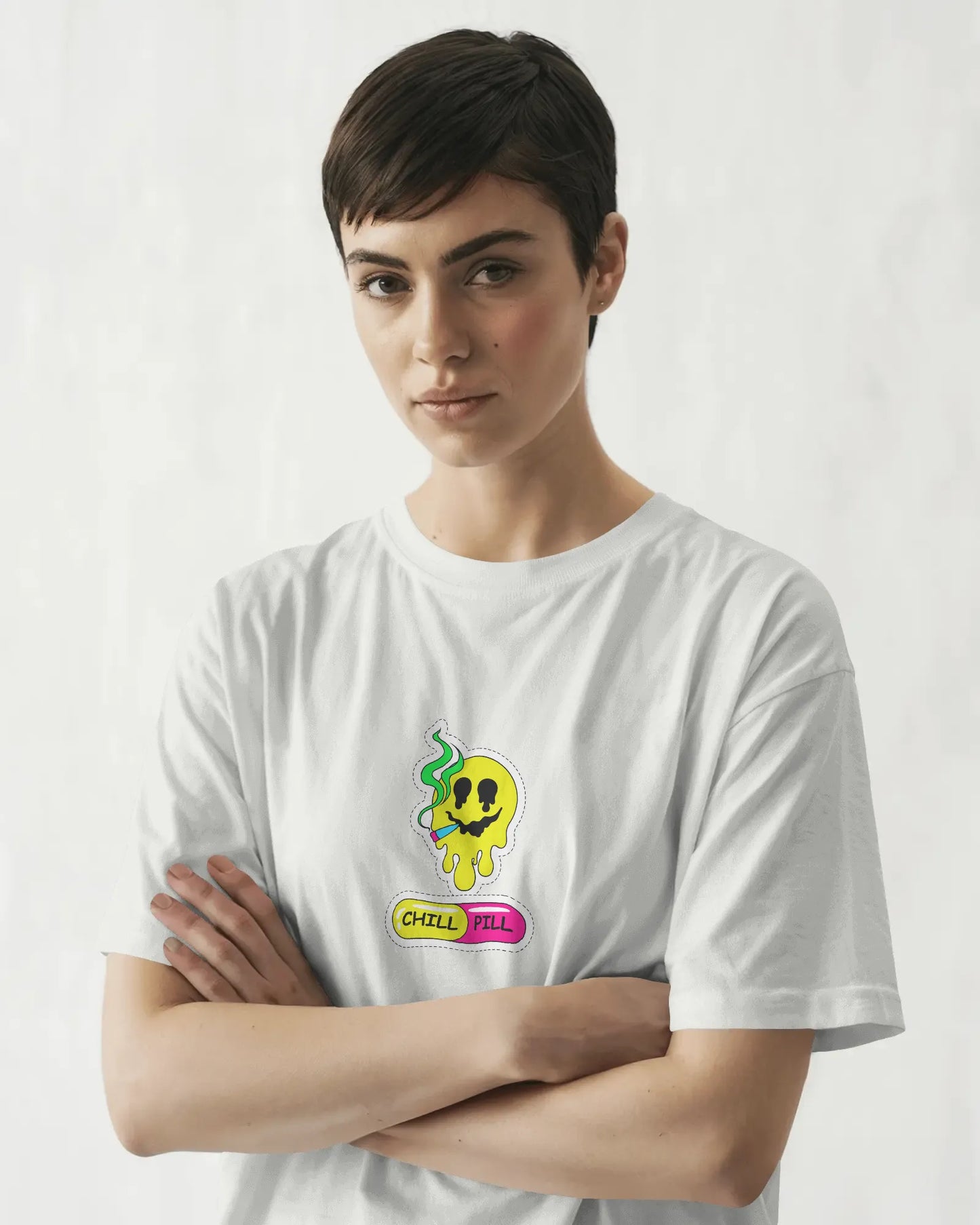 "Chill Pill Cartoon T-Shirt – Trippy Streetwear for Cartoon Lovers" | Women’s T-shirt for Cartoon Lovers