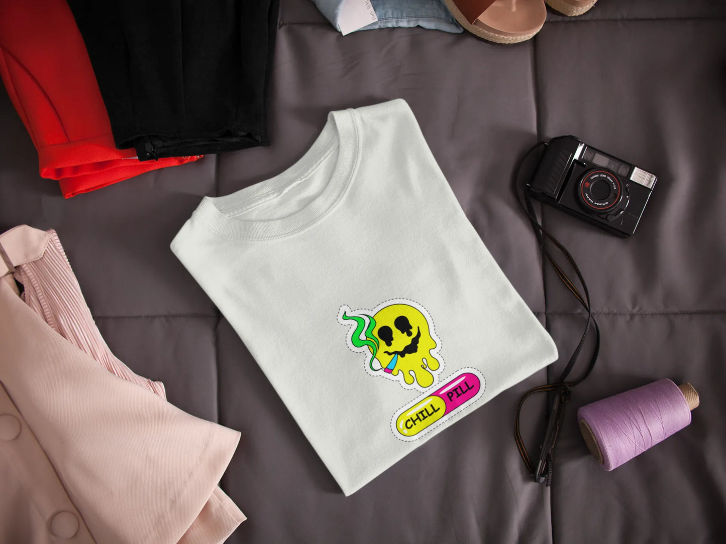 "Chill Pill Cartoon T-Shirt – Trippy Streetwear for Cartoon Lovers" | Women’s T-shirt for Cartoon Lovers