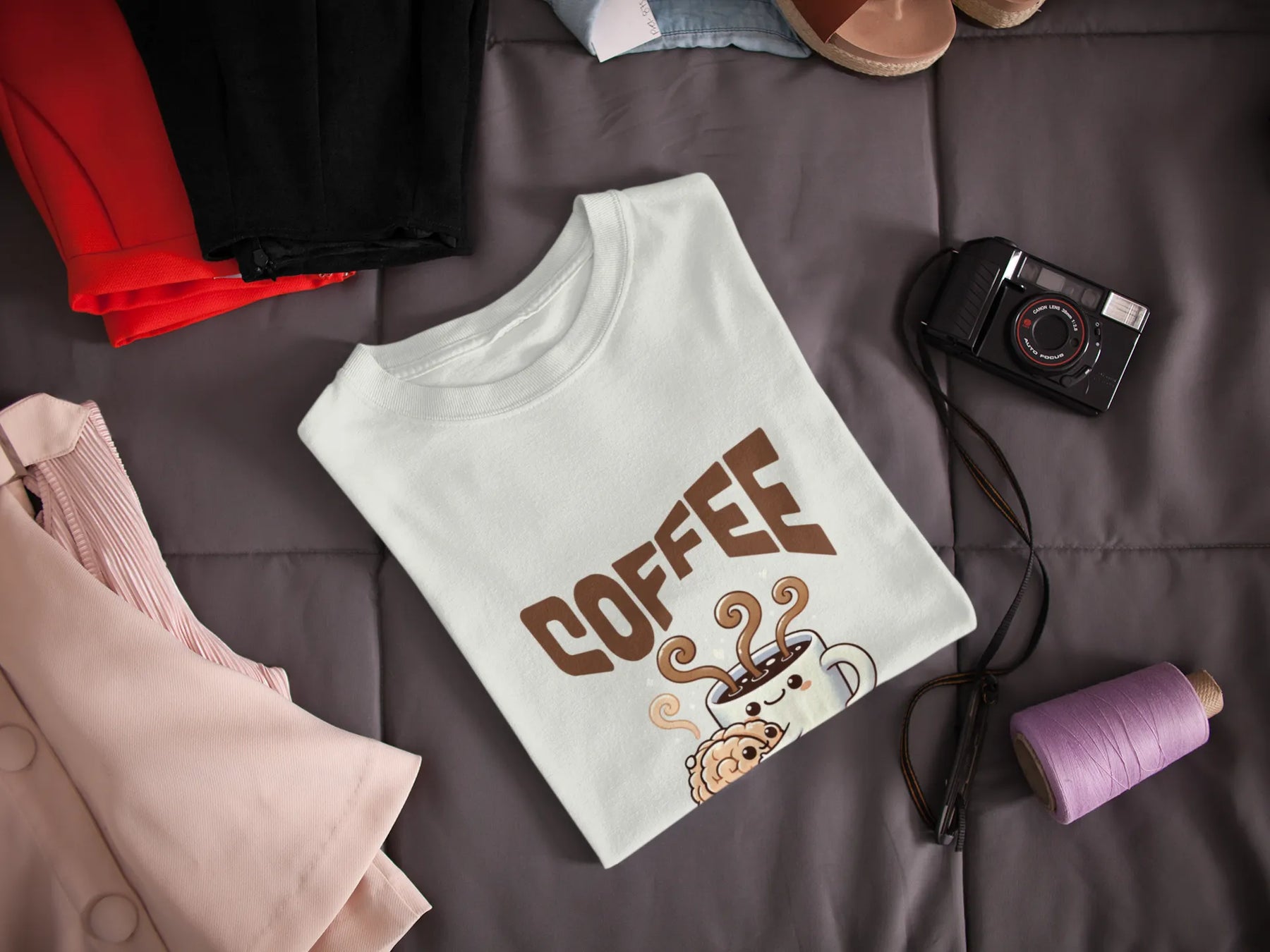 "Coffee - When Your Brain Needs A Hug" | Men’s Coffee Lovers T-shirt