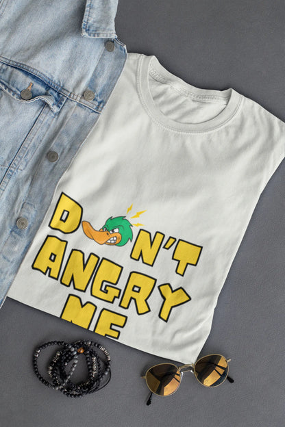 "Don’t Angry Me – Angry Duck Attitude T-Shirt" | Women’s T-shirt for Animal Lovers