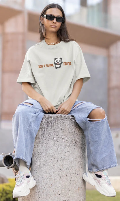 "Don’t Panda to Me T-Shirt – Funny Angry Panda Graphic Tee" | Women’s T-shirt for Cartoon Lovers