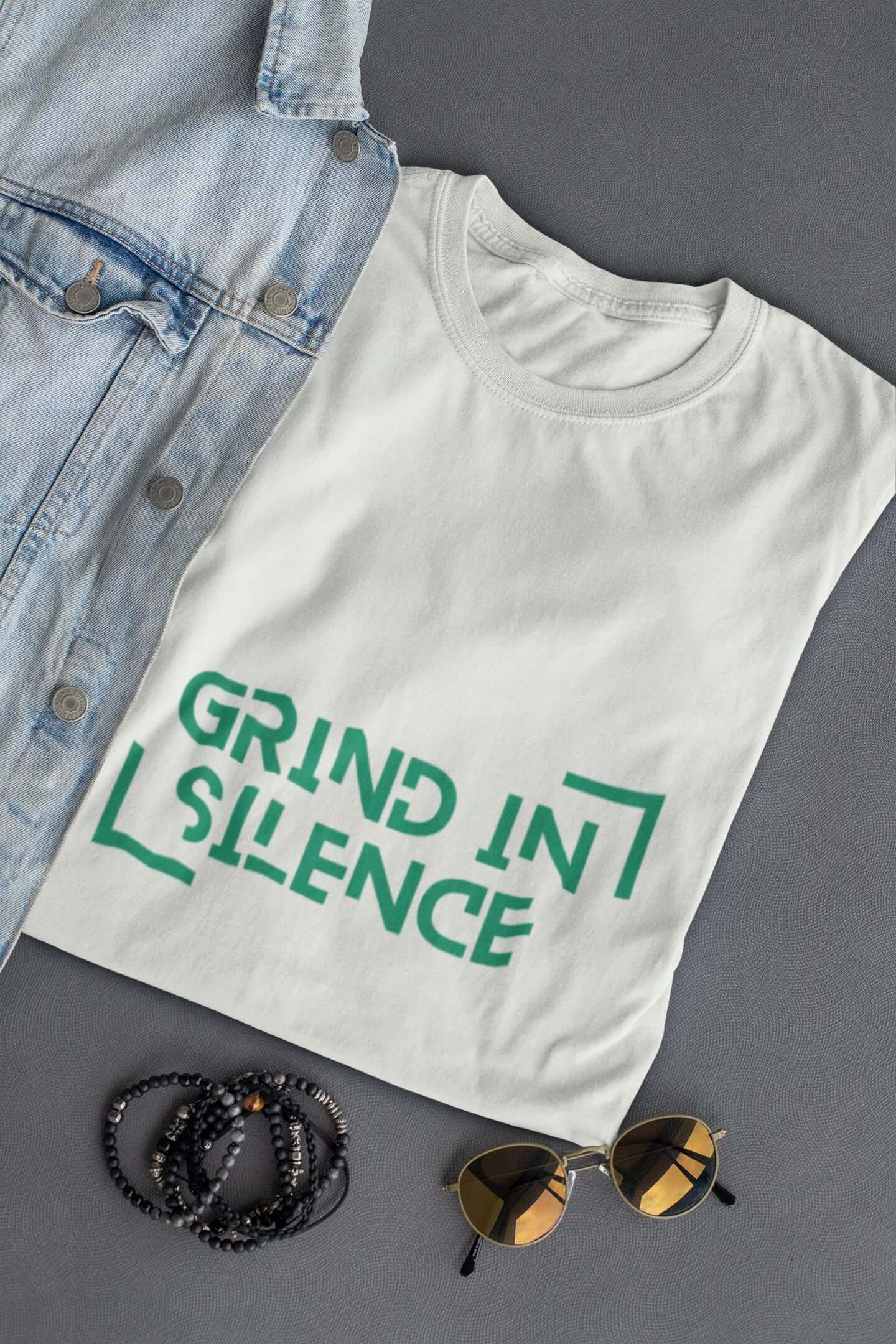 "Grind In Silence" | Men’s Motivational T-shirt