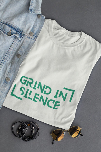 "Grind In Silence" | Men’s Motivational T-shirt