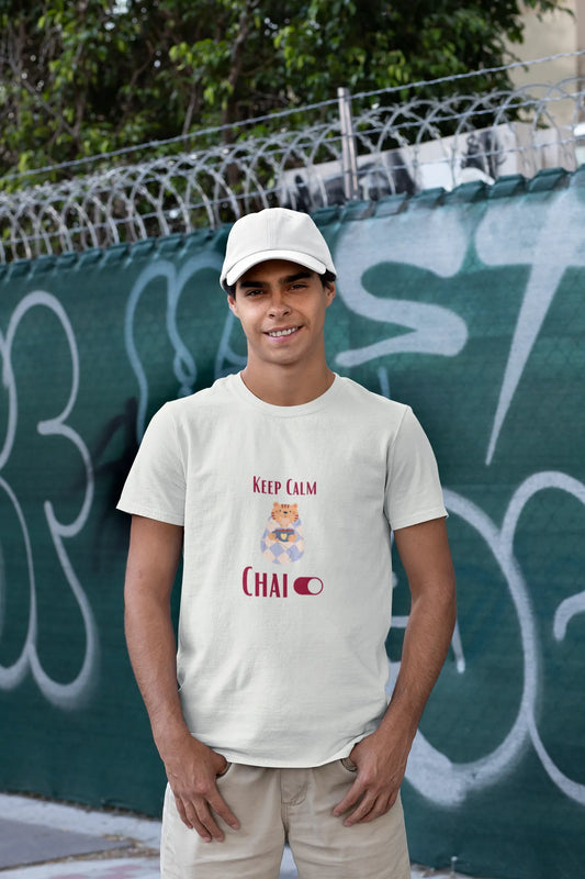 "Keep Calm - Chai" | Men’s T-shirt for Tea Lovers