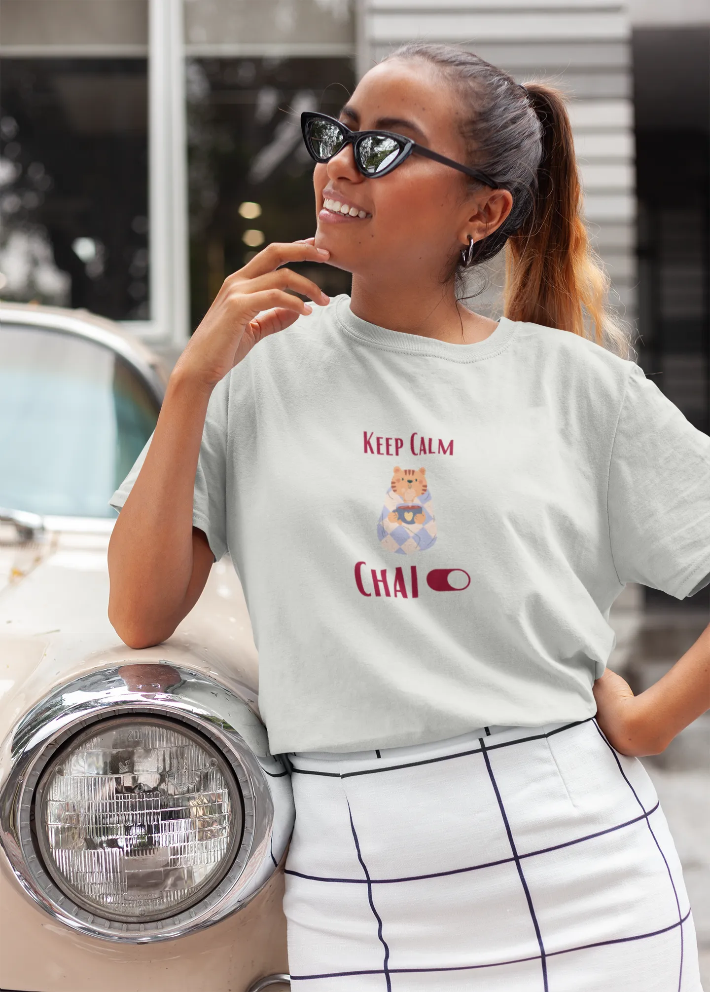 "Keep Calm - Chai" | Women’s T-shirt for Tea Lovers