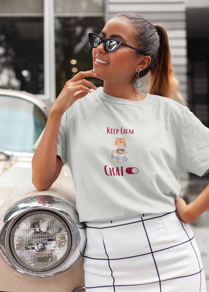 "Keep Calm - Chai" | Women’s T-shirt for Tea Lovers