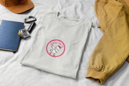 Rock On Dabbing Chicken Graphic T-Shirt for Men