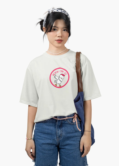 Rock On Dabbing Chicken Graphic T-Shirt for Women