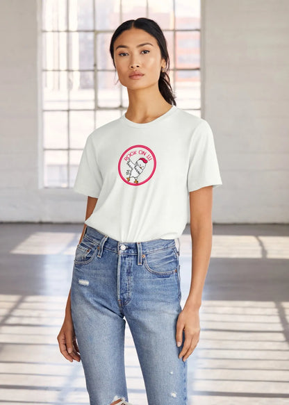 Rock On Dabbing Chicken Graphic T-Shirt for Women