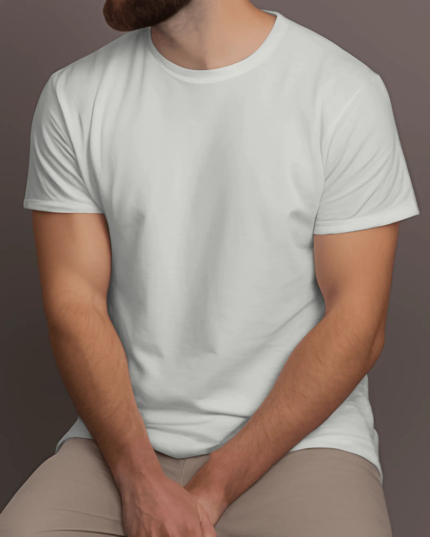 "M" - Men’s Regular Fit Solid T-shirt