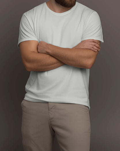 "M" - Men’s Regular Fit Solid T-shirt