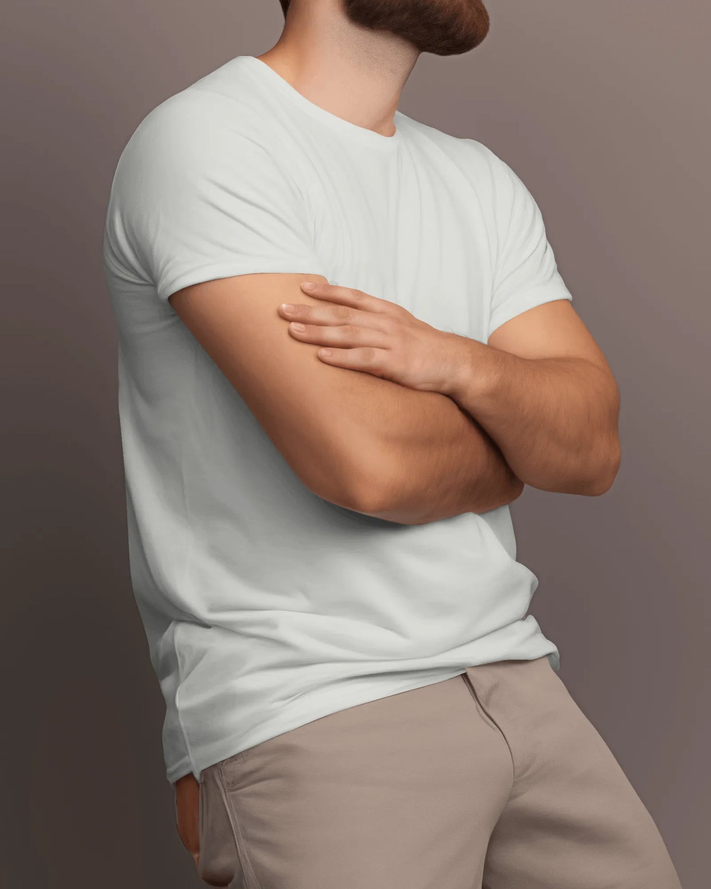 "M" - Men’s Regular Fit Solid T-shirt