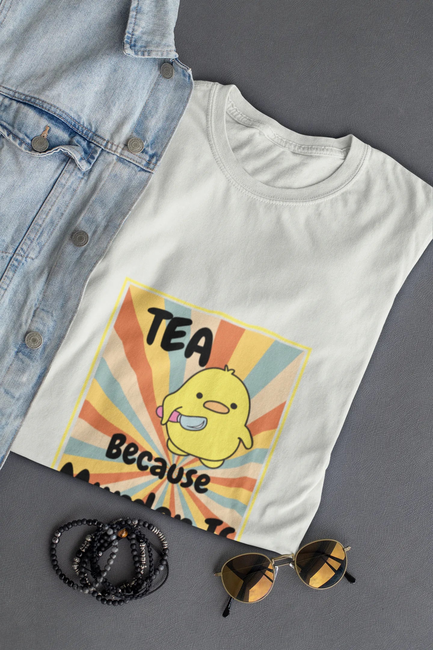 "Tea - Because Murder is Illegal" | Men’s T-shirt for Tea Lovers