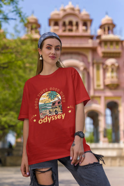 "Good Times_Good Vibes" | Women 's T-Shirt for Travellers