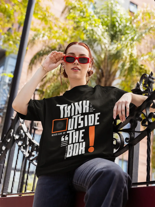 "Think Outside The Box" | Women’s Motivational T-shirt
