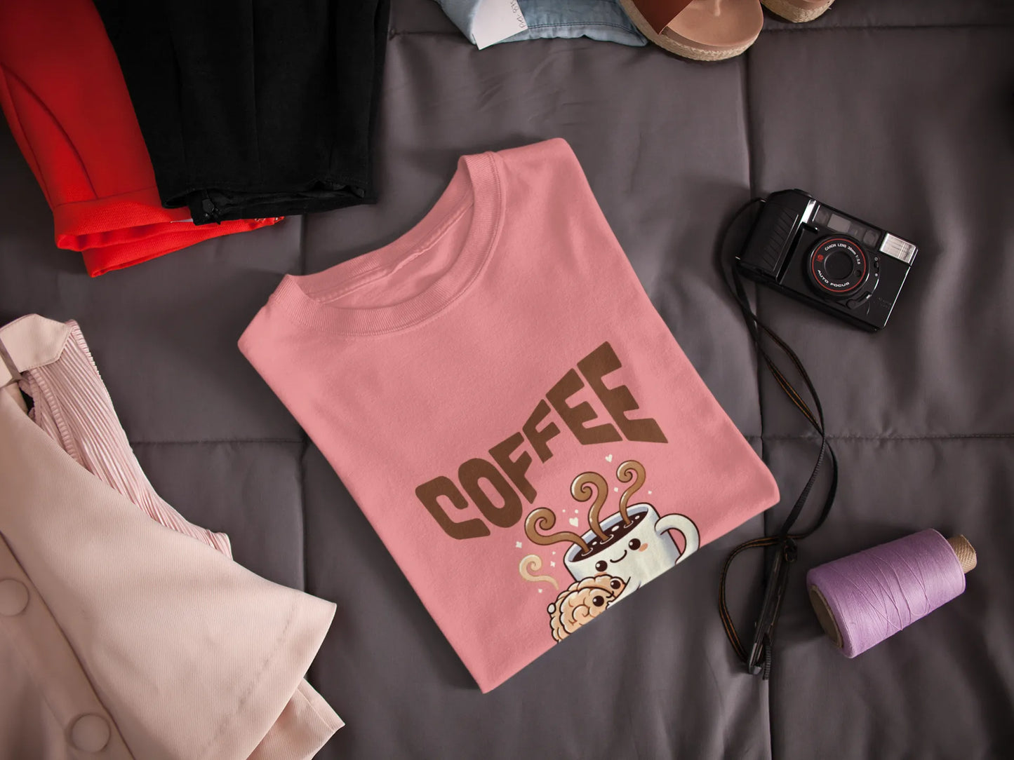 "Coffee - When Your Brain Needs A Hug" | Women’s Coffee Lovers T-shirt