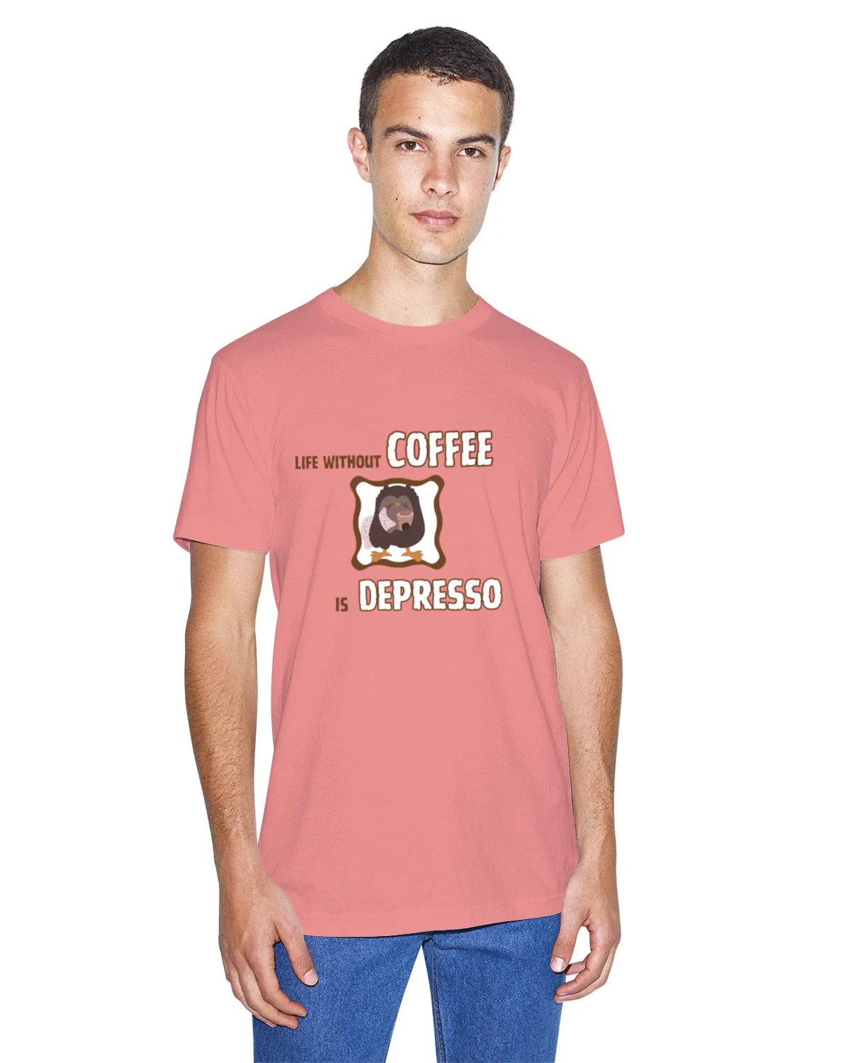 "Life Without Coffee Is Depresso" | Men’s Coffee Lovers T-shirt