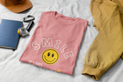 "Smile - It's Free Therapy" | Men’s Motivational T-shirt
