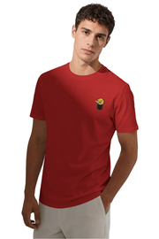 Angry Duck | Men's Red T-shirt | Cartoon
