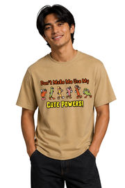 Cute Powers | Men's Beige T-shirt | Cartoon