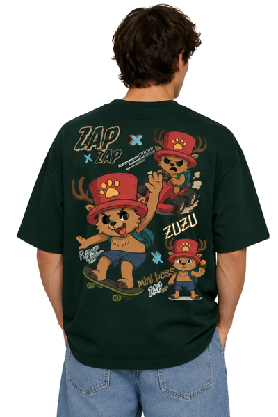 Zap Zazu | Men's Black T-shirt | Cartoon