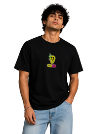 Chill Pill | Men's Black T-shirt | Cartoon