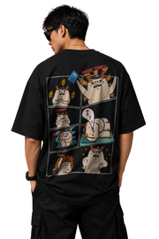 Chill Dog | Men's Black T-shirt | Cartoon