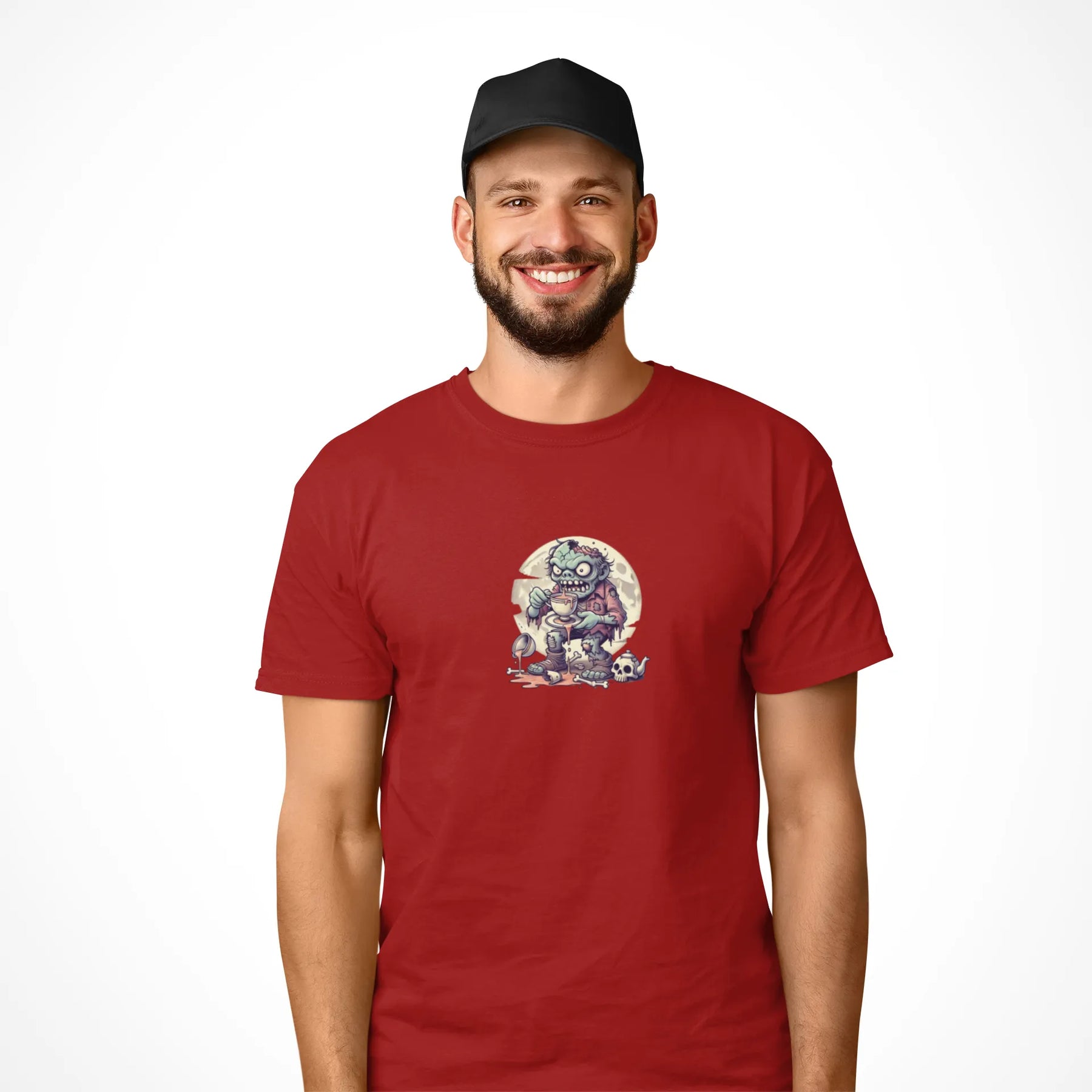 "Brains? No Thanks, Just Tea" | Men’s T-shirt for Tea Lovers