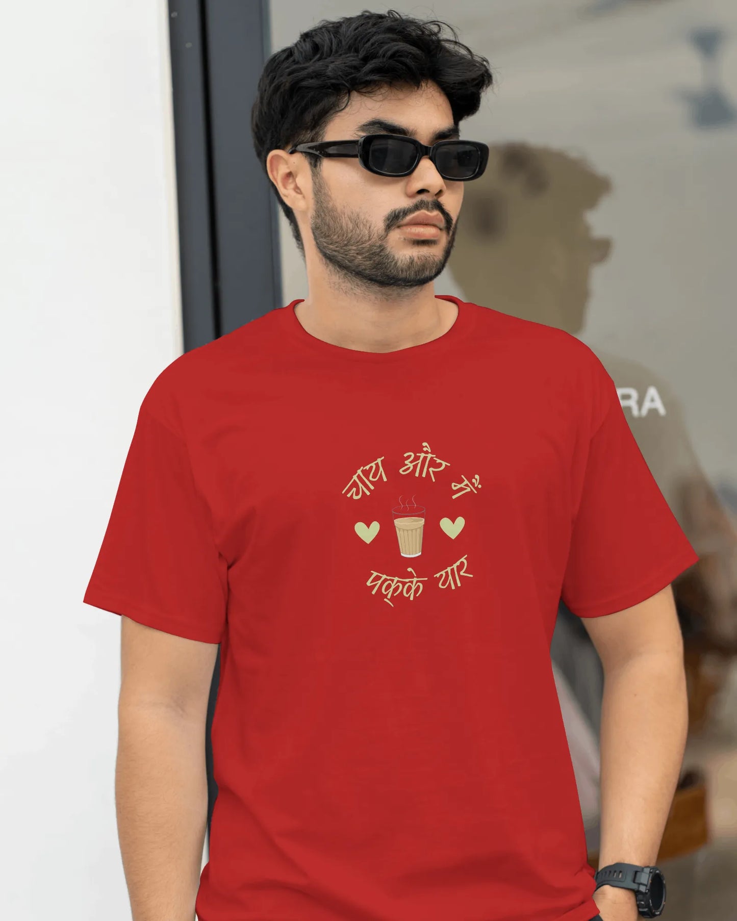 "Chai Aur Main, Pakke Yaar" | Men’s T-shirt for Tea Lovers