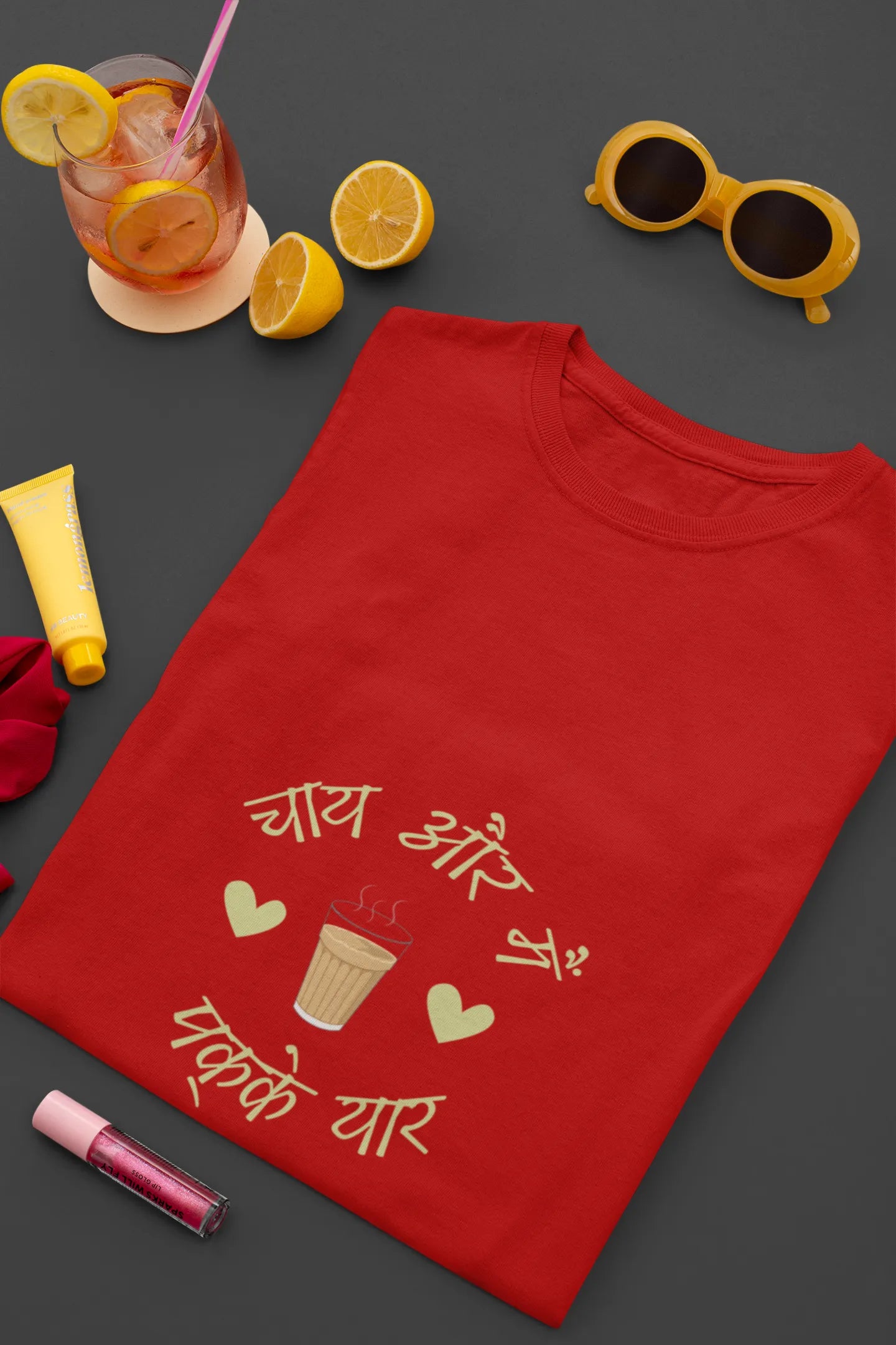 "Chai Aur Main, Pakke Yaar" | Men’s T-shirt for Tea Lovers