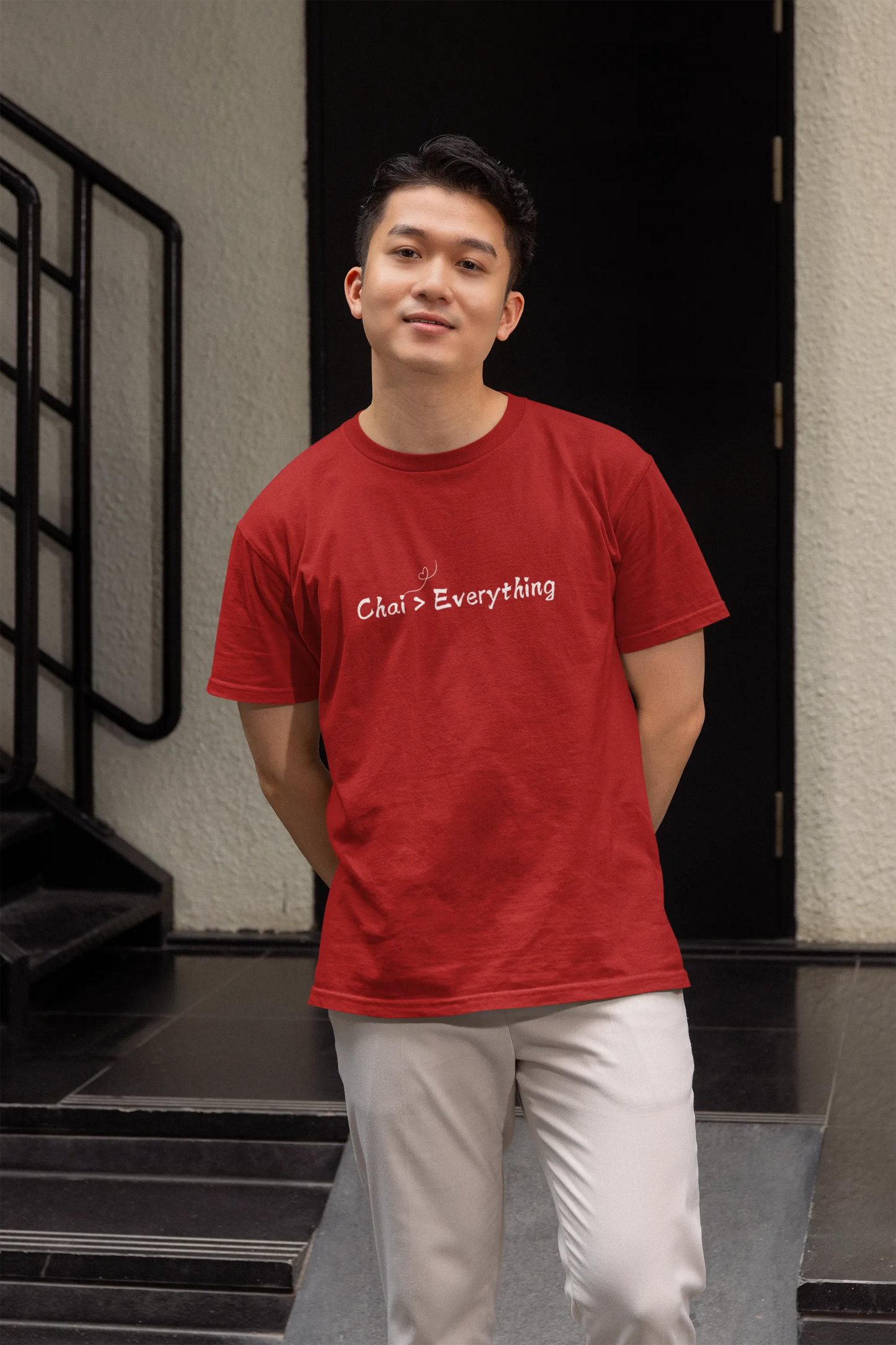 "Chai > Everything" | Men’s T-shirt for Tea Lovers