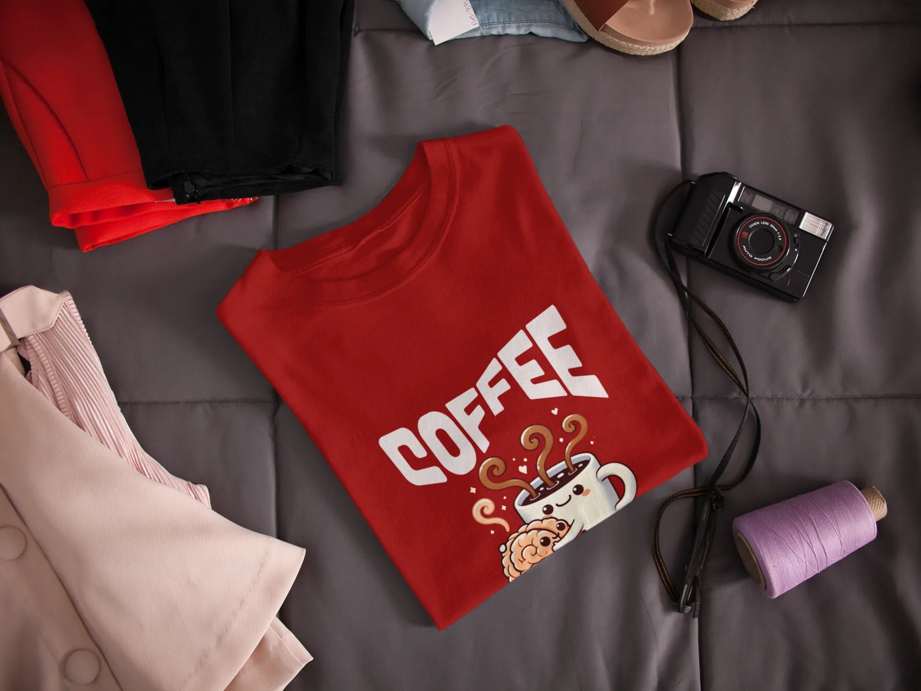 "Coffee - When Your Brain Needs A Hug" | Men’s Coffee Lovers T-shirt